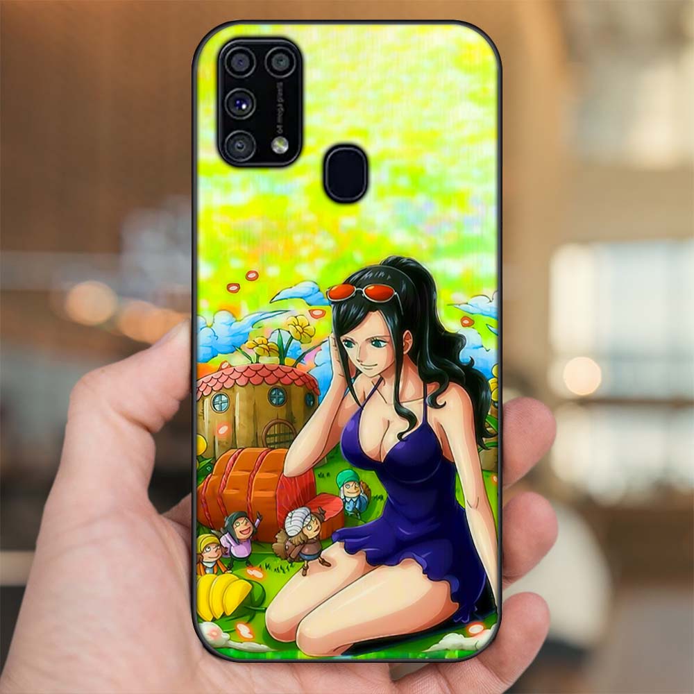 Ốp lưng Samsung M31 viền đen in hình Nico Robin One Piece Đảo Hải Tặc