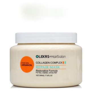 Kem ủ tóc phục hồi siêu mượt Olexrs Hair Salon Collagen Complex 500ml