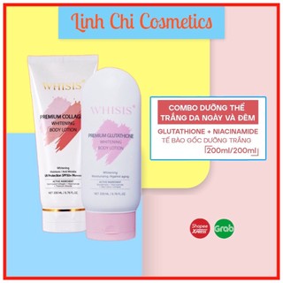 Dưỡng Thể Trắng Da Ban Đêm Whisis Premium Glutathione Whitening Body Lotion