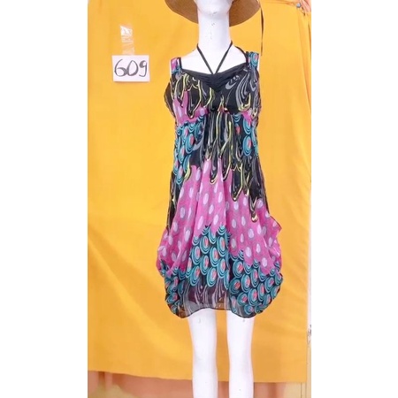 đầm voan phối thun. S609