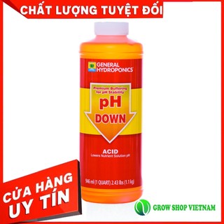 Dung dịch PH Down hãng General Hydroponics dùng để hạ PH.