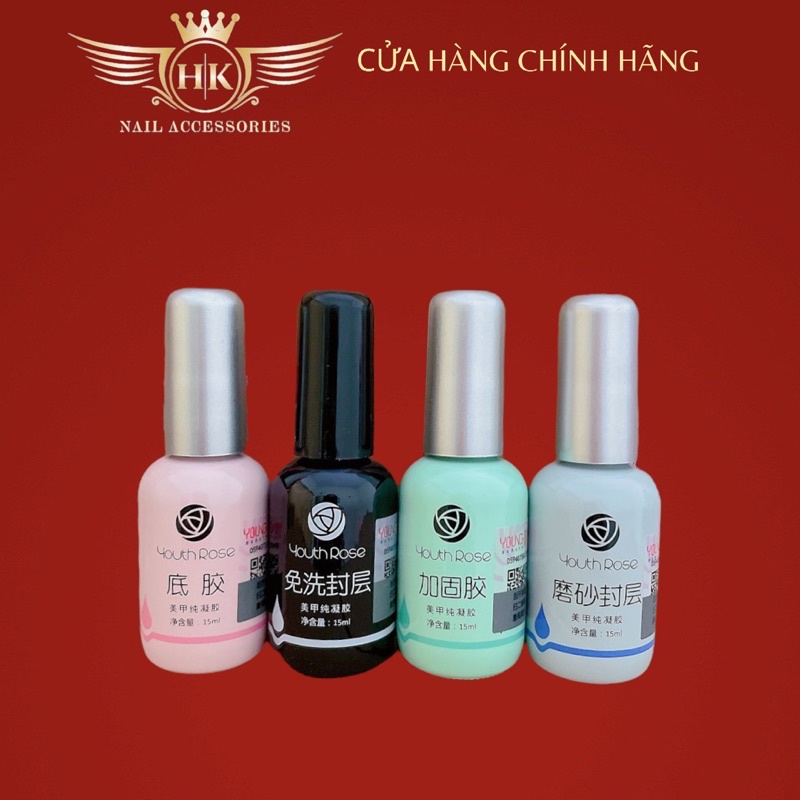 Base top hoa hồng HK NAIL ACCESSORIES chính hãng