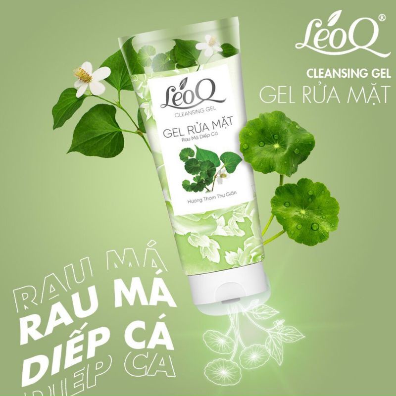 Sữa rửa mặt rau má diếp cá, GEL làm sạch an toàn cho mọi loại da