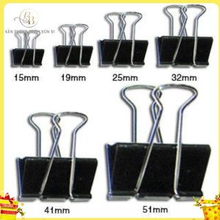 Hộp 12 kẹp bướm echo các size to, kẹp tài liệu,kẹp giấy