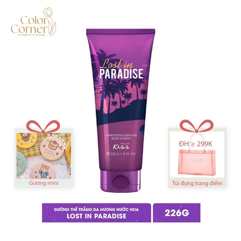Sữa Dưỡng Trắng Da Toàn Thân Hương Nước Hoa Malissa Kiss 226g-Lost In Paradise