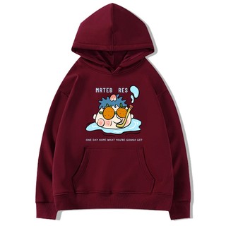 Áo Hoodie Tay Dài Oversize In Họa Tiết Hoạt Hình Vui Nhộn Thời Trang Harajuku Cho Nam Và Nữ
