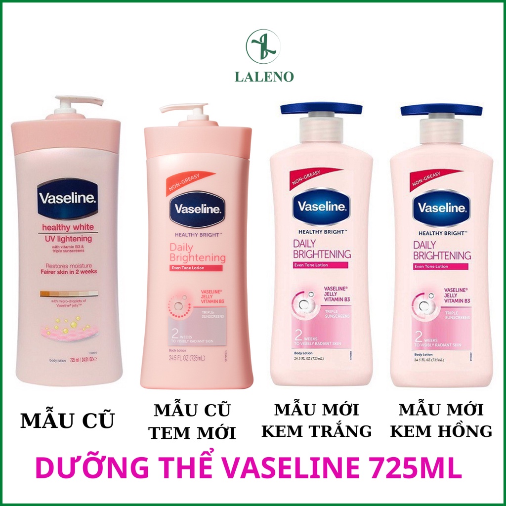 Sữa dưỡng thể Vaseline Healthy White UV Lightening 725ml