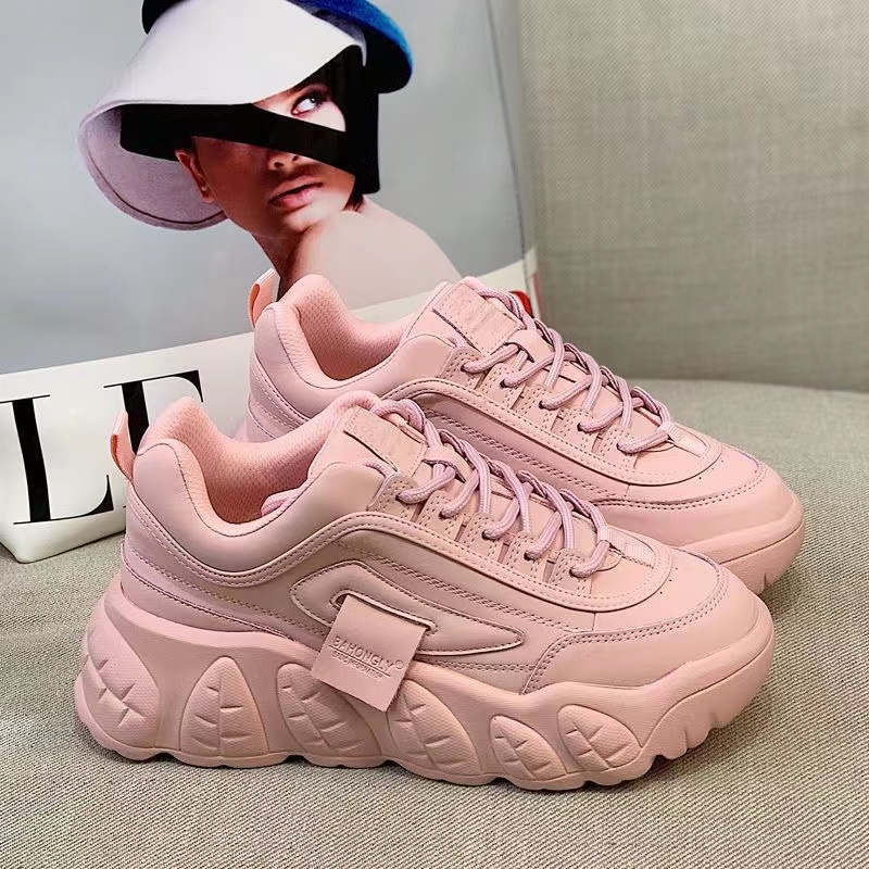 Giày Sneaker Đế Dày Tăng Chiều Cao Màu Sắc Trẻ Trung Thời Trang Hè Phong Cách Hàn Quốc