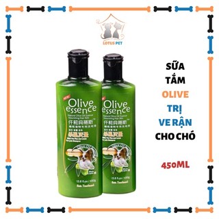 Sữa tắm Olive cho chó - diệt rận, diệt bọ chét 450ml