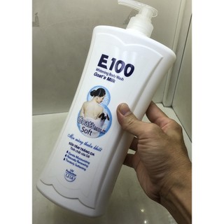 Sữa Tắm E100 Silky Màu Vàng 1200ml