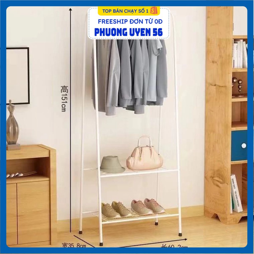 Kệ treo quần áo chữ A khung inox .