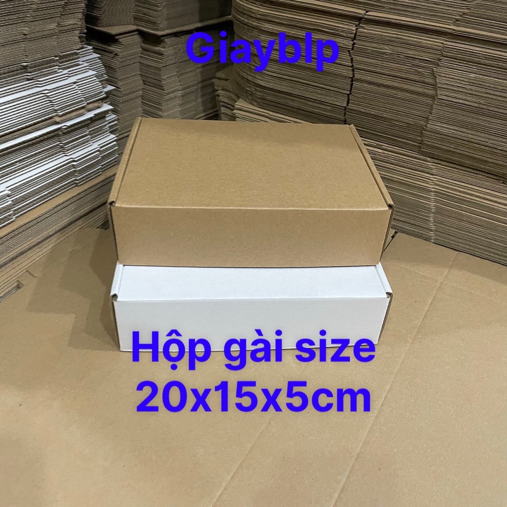 Hộp carton gài đựng ốp lưng, phụ kiện size 20x15x5cm