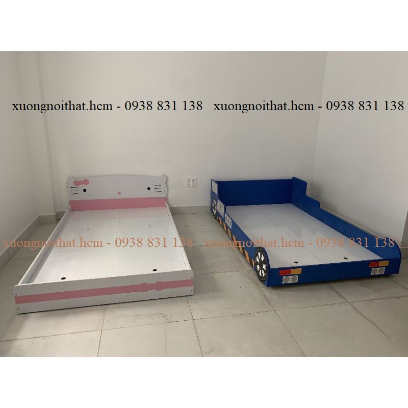 * ảnh thật* giường cho bé 1m2x2m, 3 màu đỏ - vàng - xanh #xuongnoithat.hcm