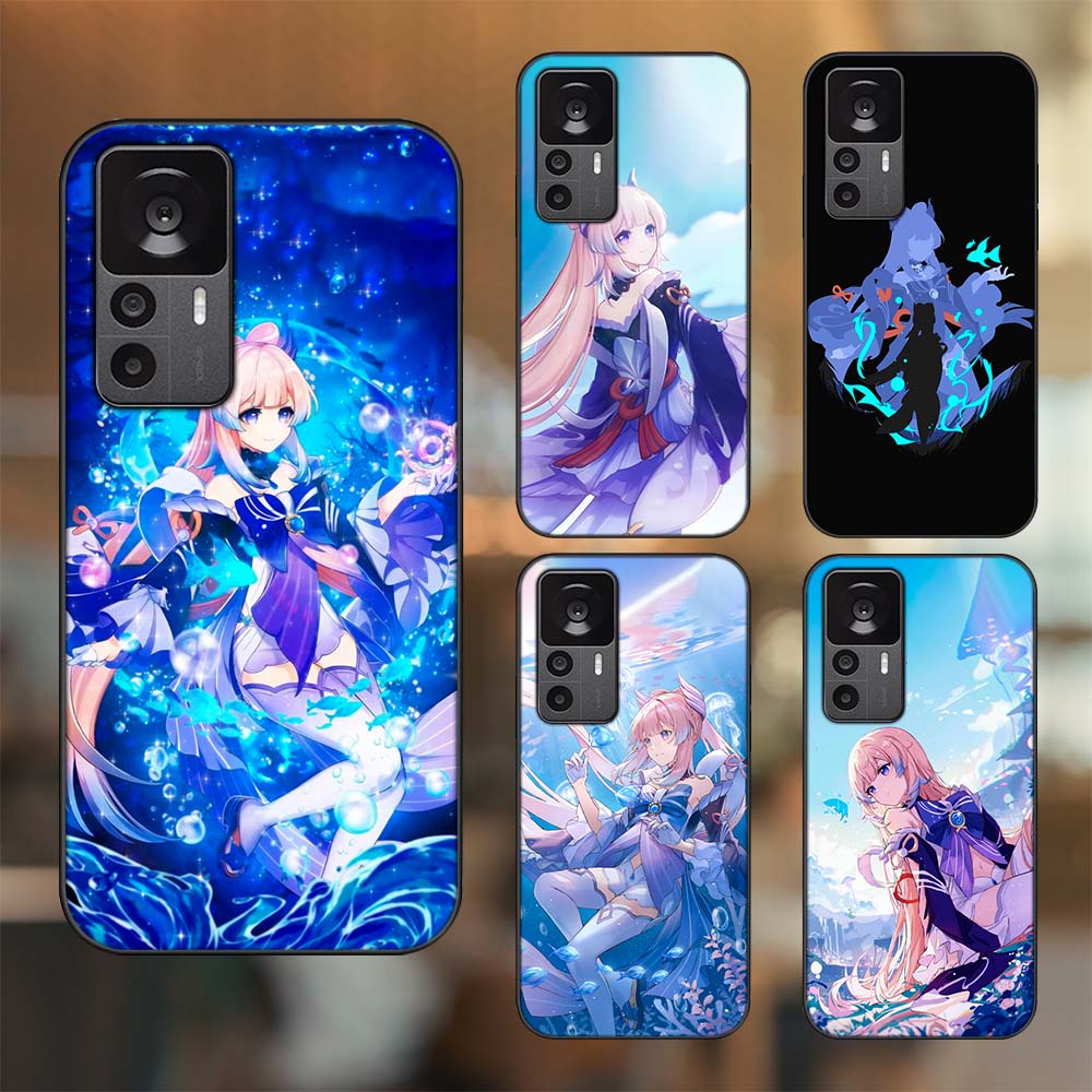 Ốp lưng Xiaomi 12T Pro viền đen in hình Sangonomiya Kokomi Genshin Impact