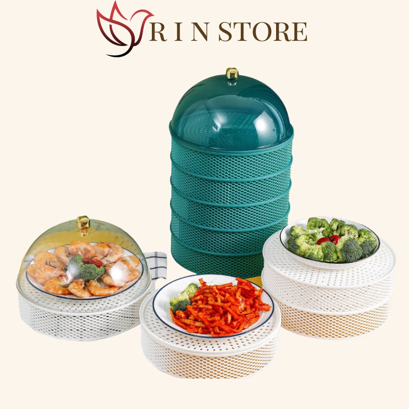 Lồng Bàn 5 Tầng Đậy Thức Ăn Thông Minh Chống Ruồi Muỗi RIN