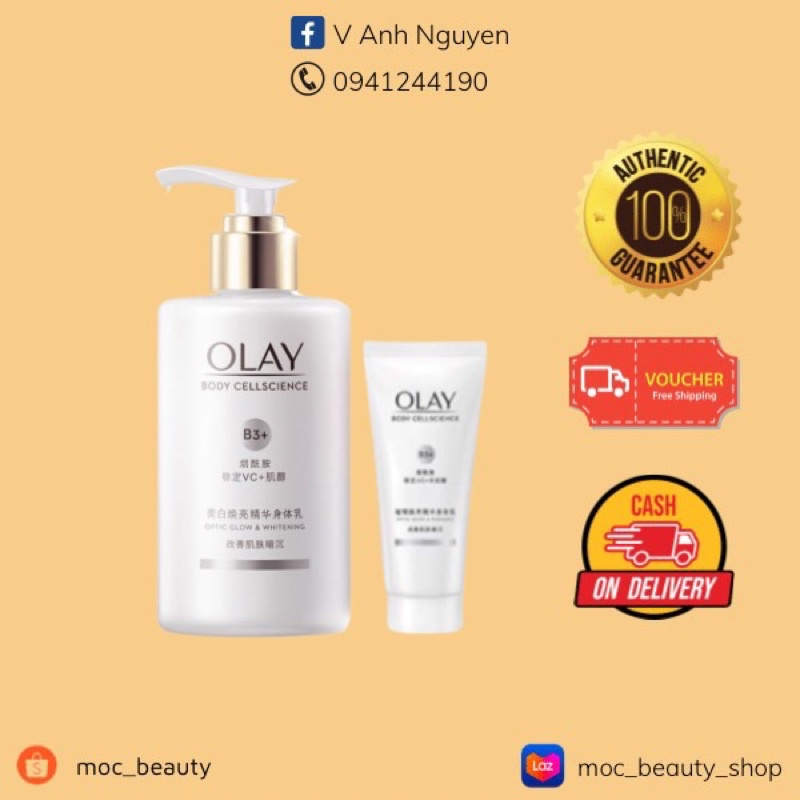 Dưỡng thể sáng da Olay B3+ Vitamin C (dòng whitening)
