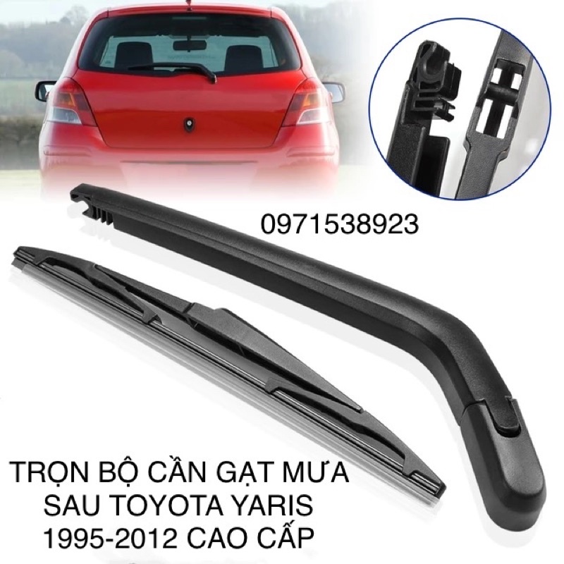 TRỌN BỘ CẦN GẠT MƯA SAU TOYOTA YARIS 1995-2012 cao cấp giá rẻ
