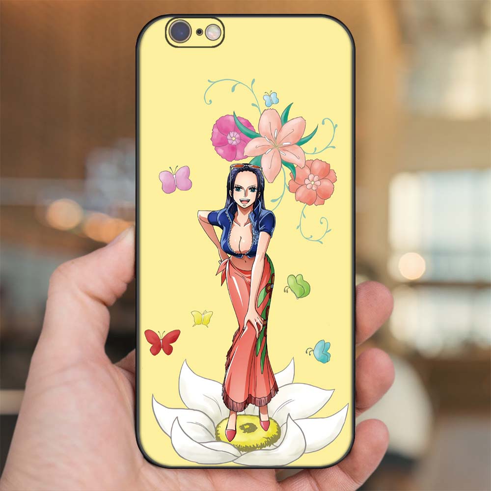 Ốp lưng iPhone 6, 6s dẻo đen cạnh vuông in hình Nico Robin One Piece Đảo Hải Tặc