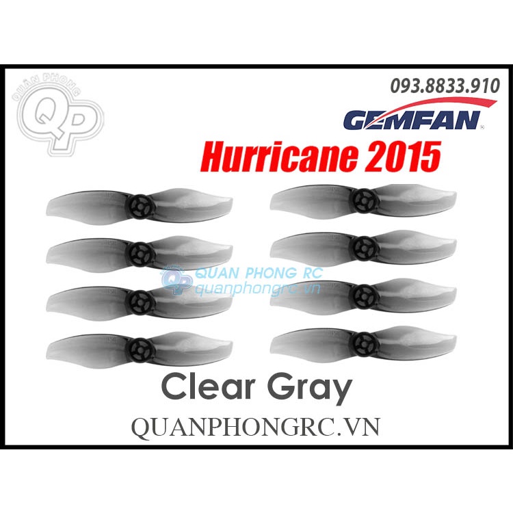 4 Cặp Cánh 2 Lá 2 inch GEMFAN Hurricane 2015 2-Blade Propellers 1.5mm Hole