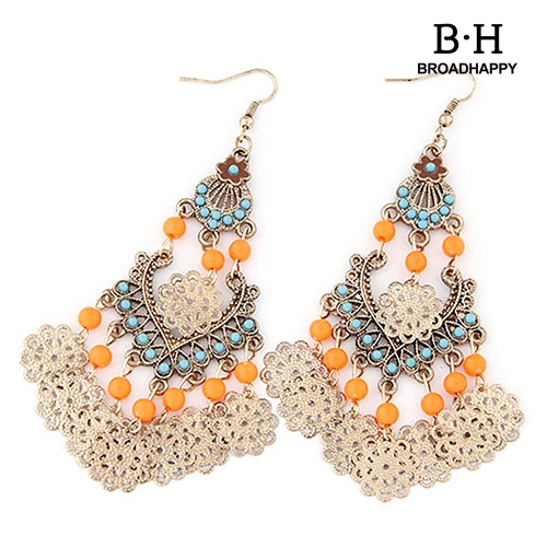 Khuyên Tai Dáng Dài Hình Hoa Phong Cách Bohemian Thời Trang Cho Nữ
