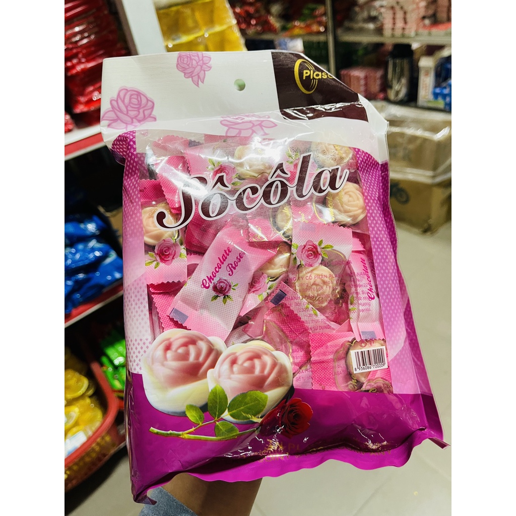 Kẹo socola PLASA gói 320gr nhiều vị.