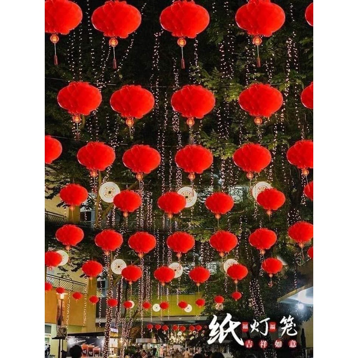[xả] đèn lồng trang trí tết loại đẹp nhiều kích thước