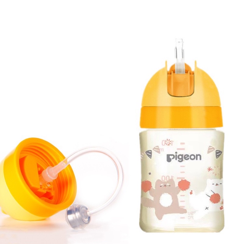 Nắp ống hút bình sữa Pigeon thế hệ 3 cho bé tập uống có chống sặc, chống đầy hơi P23