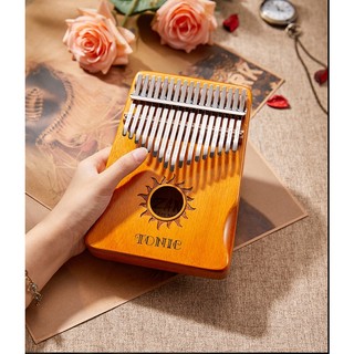 Đàn kalimba 17 phím gỗ đàn hương loại 1 nguyên khối Mahagony TONIC000016