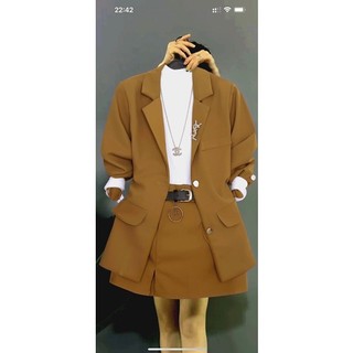 Sét 1 áo vest + 1 quần đùi giả váy