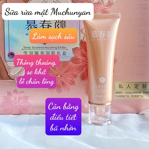 Bộ sản phẩm Muchunyan làm sạch nám, tàn nhang, dưỡng trắng da Hongkong