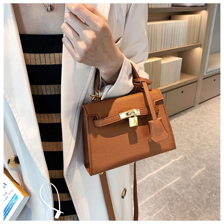 Túi sách Hm đeo chéo thiết kế ổ khóa mạ vàng thời trang cao cấp 925