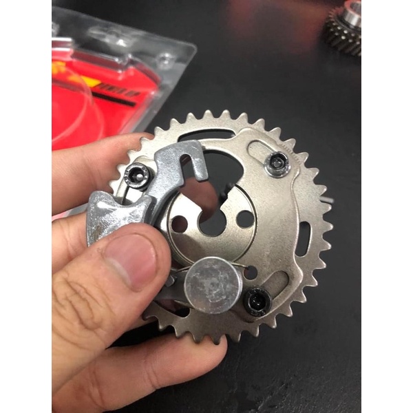 Bánh cam tăng chỉnh có choá xả Redleo cho Exciter