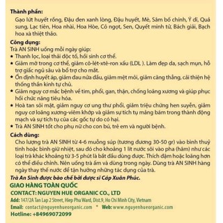 Trà thải độc hộp 500gr ( An Sinh Organic)