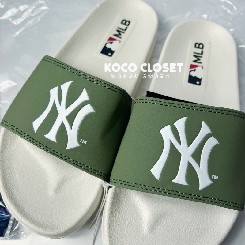 Dép MLB Nội địa quai ngang Classic NY