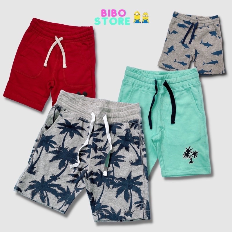 Quần Short Da Cá HM Bé Trai 1-10tuổi, Quần Đùi Da Cá Bé Trai VNVK Bibo Store