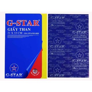 Giấy than văn phòng phẩm g - star a4 hàng chính hãng 100 tờ/ xấp