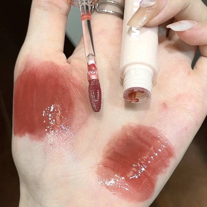 Dầu Dưỡng Môi Chống Thấm Nước Tạo Hiệu Ứng Gương Hồng Hào Màu Hồng Cherry SXY483