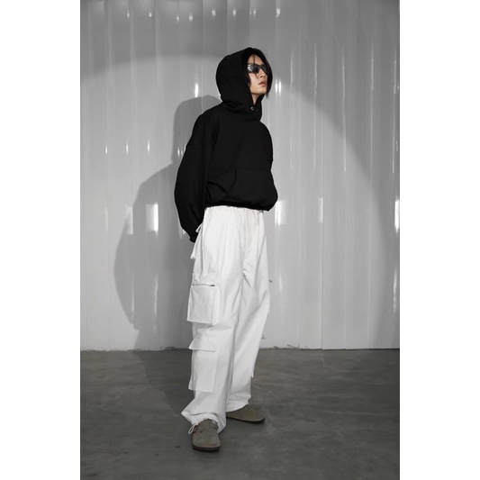 Hoodie Crop Maverik màu đen chính hãng