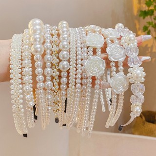 🌟🌟🌟Bờm cài tóc đính ngọc trai nhân tạo đơn giản phong cách Hàn Quốc xinh xắn đáng yêu hot trend - Willa Accessoríes