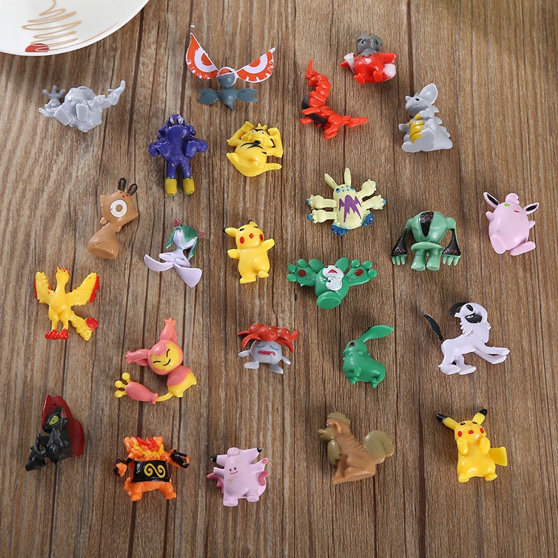 Mô hình pokemon pikachu đáng yêu cho bé đồ chơi trẻ em trang trí dễ thương kích thước khoảng 1cm ngẫu nhiên