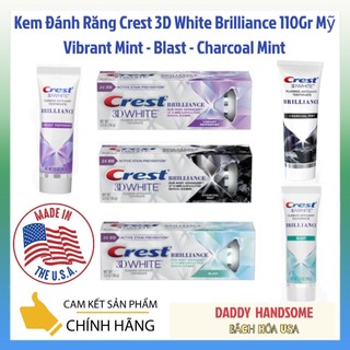 Kem đánh răng crest 3d white brilliance 99gr tẩy trắng răng mỹ