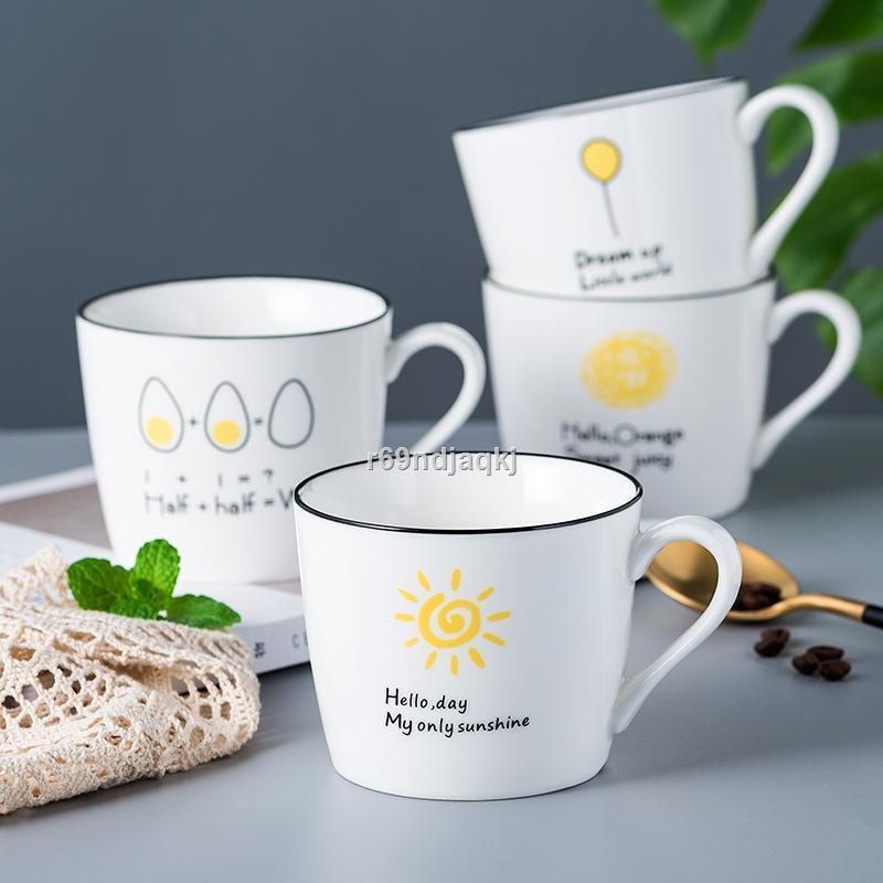 Cốc Bắc Âu cá tính sáng tạo phong cách Nhật Bản đơn giản dung tích lớn cà phê gia dụng gốm xu hướng cốc uống nước ins