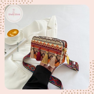  Túi Đeo Chéo Nữ Túi Xách Nữ Vải Thổ Cẩm Quai Vải Phong Cách Hàn Quốc Trẻ Trung Cá Tính Đi Chơi Tết Quà Tặng Giá RẺ 