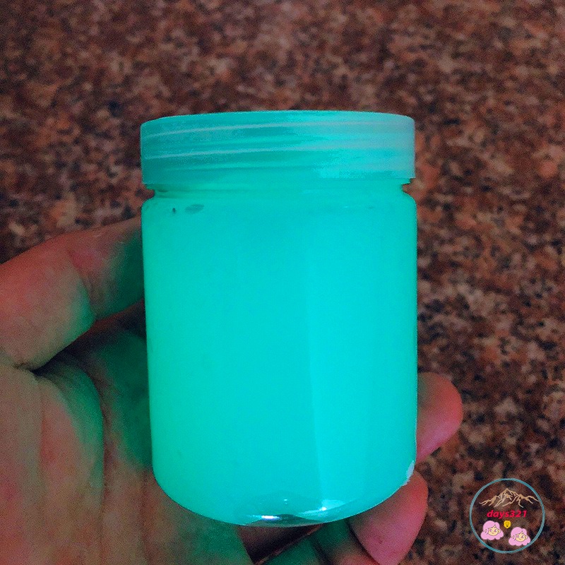 SLIME DẠ QUANG 200ML PHÁT SÁNG TRONG BÓNG TỐI Hũ Slam Gudetama Squishy