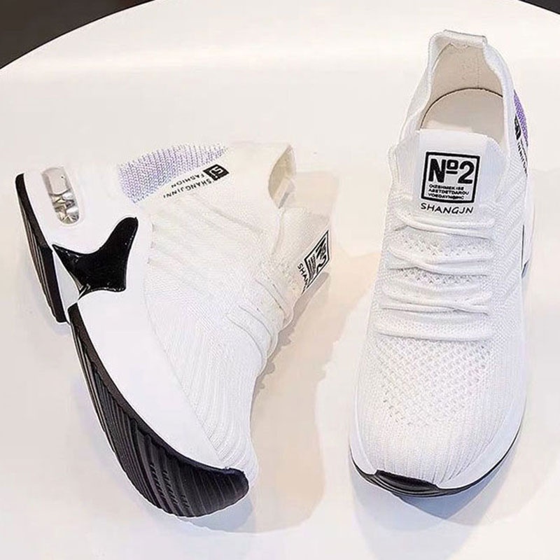 Giày Thể Thao Đế Dày Phối Lưới Thời Trang Hàn Quốc Cho Nữ