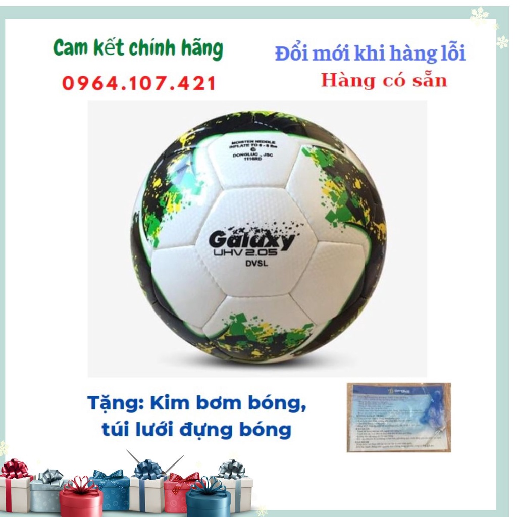 (Chính hãng+ tặng quà)⚡ UHV 2.05 Galaxy size 5 - quả bóng đá Động Lực - duyphongthethao