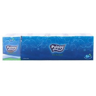 Khăn giấy lụa Pulppy Compact 3 lớp 10 gói