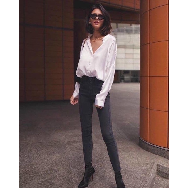 Quần skinny trơn ZR