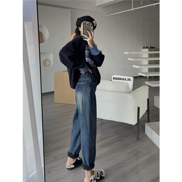 Quần bagy jeans túi trước phối tag da siêu xinh hàng QC loại 1 - có ảnh thật