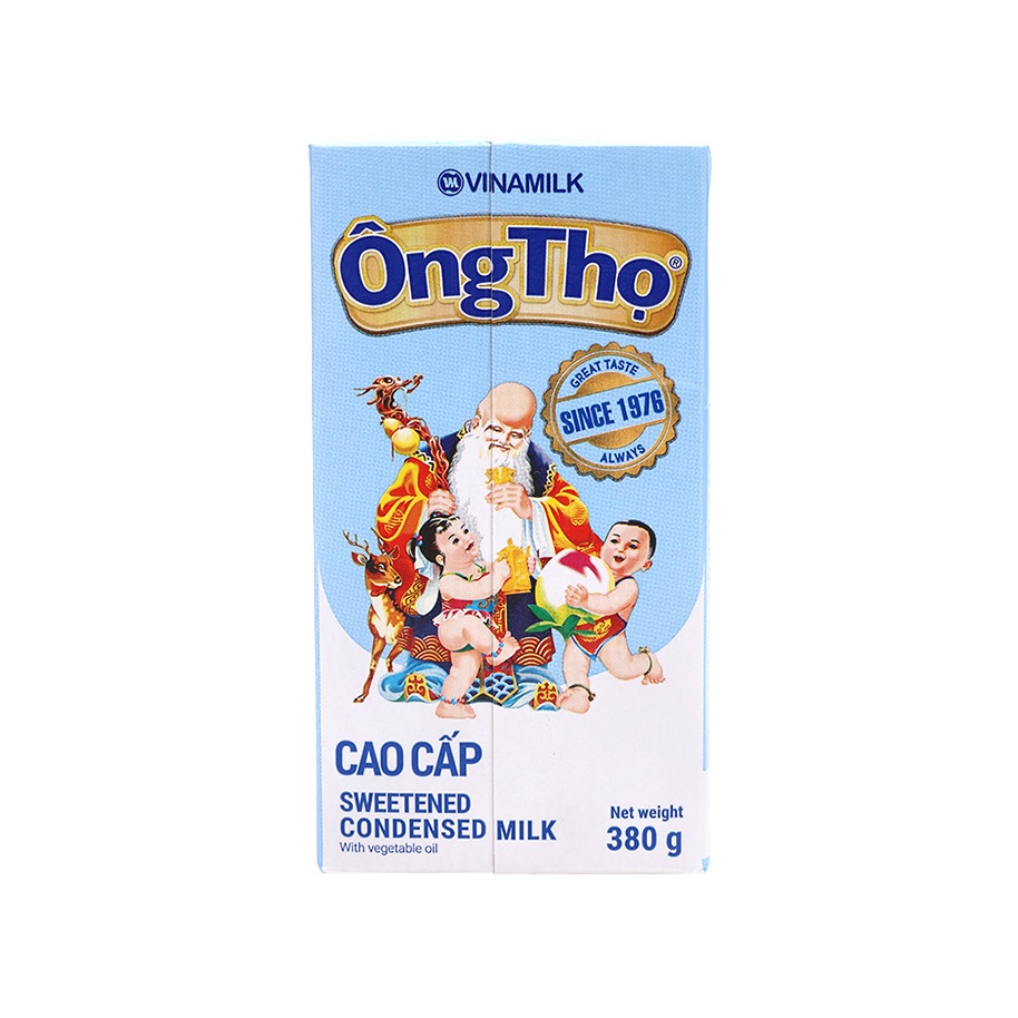 SỮA ĐẶC CÓ ĐƯỜNG ÔNG THỌ CHỮ XANH HỘP GIẤY 380G.